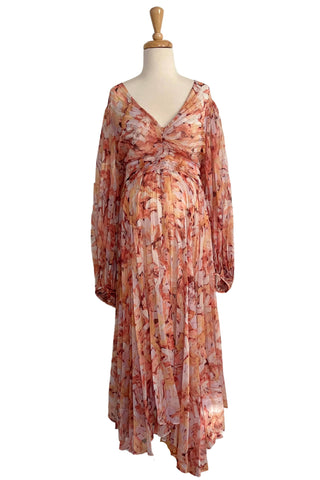 Maternity-friendly Floral Dress for Special Events
