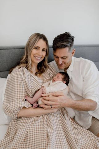 Bird and Kite Eloise Gingham Dress - For Sale -  Adjustable Waist Maternity Dress Hire - Bump Friendly Dress Hire Australia - Maternity and Beyond Dress Hire Australia