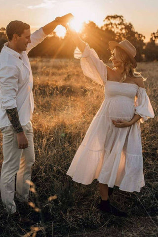 White photoshoot dress hire