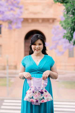 Chelsea Cotton Maternity Maxi Dress - Teal - For Sale: Comfortable and breathable maternity dress for sale for photoshoots