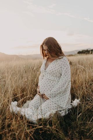 Vintage Style Maternity Dress Hire - Co & Ry Audrey Dress, Size M/L (Aus 12-14)