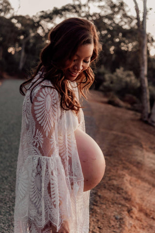 Maternity Dress Hire - Co and Ry Everly Wrap Dress - Perfect fit for a large range of shapes and sizes, available for hire in sizes S/M and M/L.