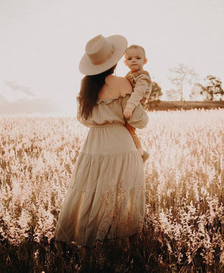 One Size Family Photoshoot Dress Hire - Co and Ry Goldie Maxi - Sage