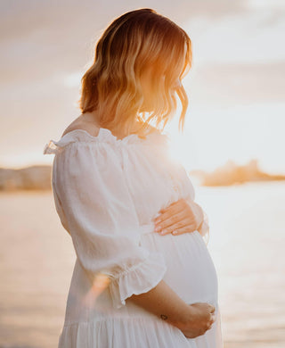 Comfortable Maternity Dress Hire - Co and Ry Goldie Maxi - Sage