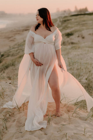 Thigh High Split Photoshoot Dress Hire