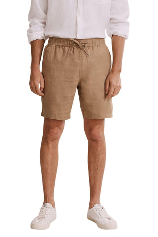 Men's Outfit Hire for Photoshoots: Country Road Organic Linen Drawcord Shorts