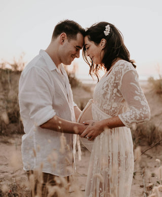 Men's Outfit Hire for Photoshoots: Country Road White Organic Linen Shirt & Country Road Organic Linen Drawcord Shorts