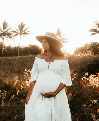 Coven & Co Juliet Gown - Maternity Dress Hire - Bohemian Maternity Elegance - Embrace Your Bump