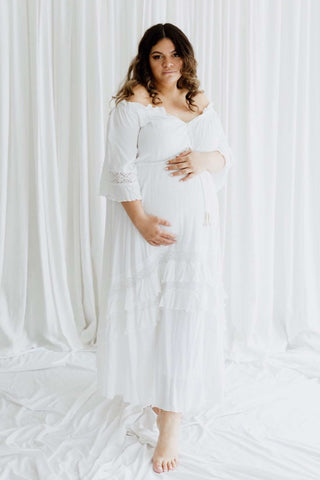 Plus Size Maternity Photoshoot Dress Hire
