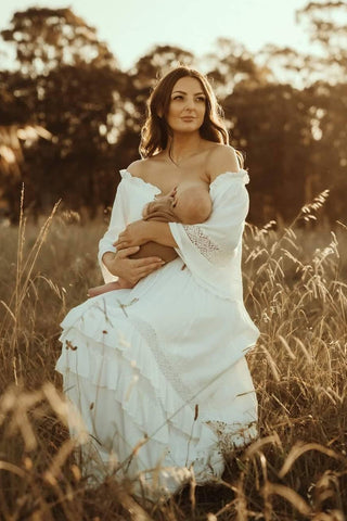 Coven & Co Juliet Gown - Maternity Dress Hire- Available in Sizes XS, M, XL - Perfect Fit for All Mums