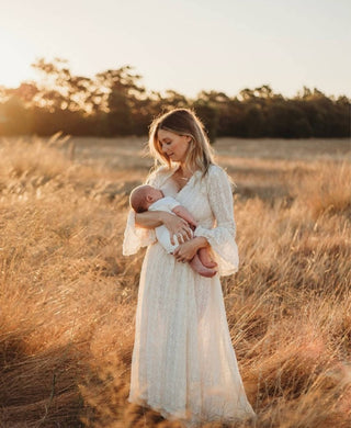 Nursing-Friendly Family Photoshoot Dress Hire - Coven & Co Pirate Queen Maxi Dress