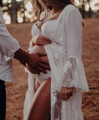 Maternity Photo Shoot Robe - Maternity Dress Hire - Coven & Co Stevie Robe