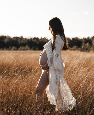 Versatile Maternity Dress Hire - Coven & Co Stevie Robe - Can we worn as a dress or robe