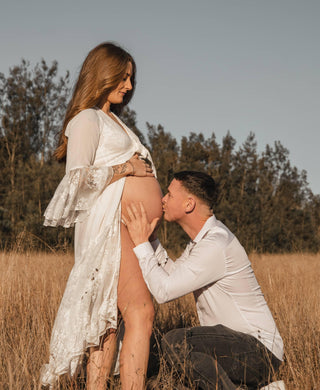 Timeless Stevie Nicks Lace Robe Maternity Dress Hire - Coven & Co Stevie Robe