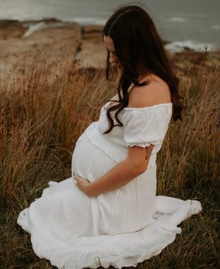 Viscose Material Maternity Dress Hire - Coven & Co True Romance Gown