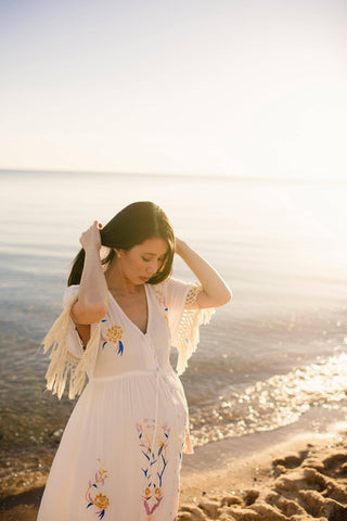 Fillyboo Bojangles Maxi Dress: Versatile Maternity Duster Rental Australia - Maternity Dress Hire