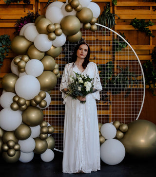 Fillyboo 'CLEO' Ivory Maternity Wedding Dress Hire - Dress/Kimono