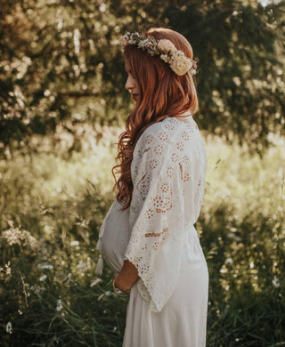 Elegant Ivory Maternity Dress Hire - Fillyboo 'CLEO'