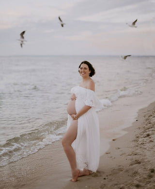 Rent Fillyboo Wonder Years Maternity Maxi Dress - Rayon Voile Cheese Cloth Material Maternity Dress Hire