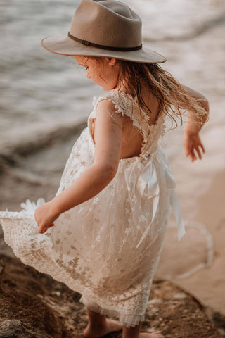 Harper Lace Dress: Size 6 Girl Dresses For Hire Australia