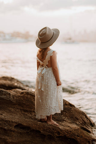 Harper Lace Dress: Size 6 Girl Dresses For Hire Australia - Tulle Girl Dress For Hire Australia