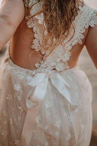 Harper Lace Dress: Fully Lined Girl Dresses For Hire