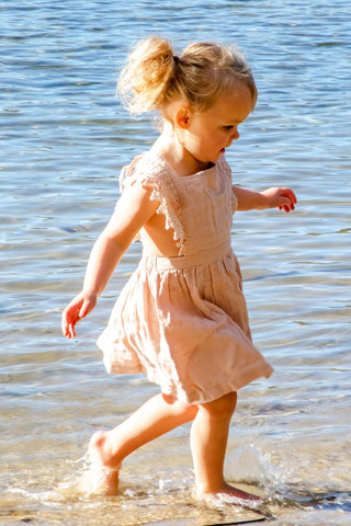 Jamie Kay Amie Dress - Rose Smoke: Organic Cotton Girl Dresses For Hire Australia
