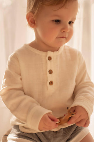 Cloud-colored top for kids: Jamie Kay Parker Top - Boy Outfits For Hire for Photoshoots Australia