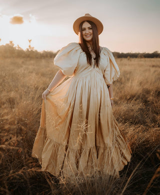 Rooh Collective Birthday Gown - Sun Ombre - Maternity Dress Hire