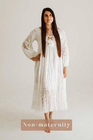 Boho lace dress hire