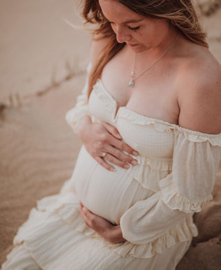Versatile Cream Maternity Dress Hire - Spell Clementine Mermaid Midi Dress