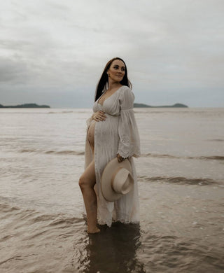 Breastfeeding-Friendly Elegance Maternity Dress Hire - Spell Imogen Gown