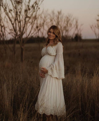 Vintage Vibes for Maternity Dress Hire Photoshoot - Spell Imogen Gown