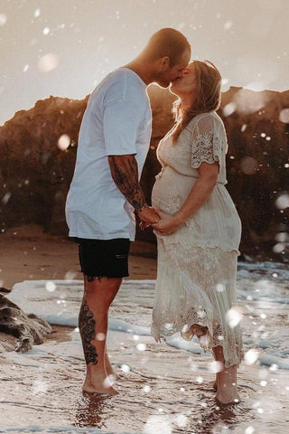 Spell Maggie Embroidered Midi Dress: Lace Maternity Dress Hire - Lace Sleeves Dress Australia - Sheer Lace Dress Australia
