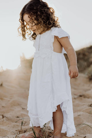 Tea Princess Alouette Dress - Adorable Apron Style Front - Girl Dresses For Hire