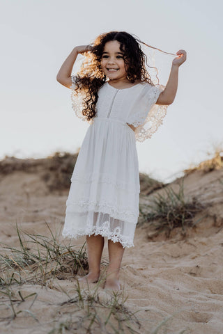 Knee-Length Girl's Dress - Tea Princess Camille Dress - Girl Dresses For Hire