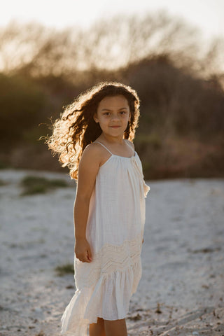 Extra Wearable Design Dress - Tea Princess Ivory Sage Dress - Girl Dresses For Hire