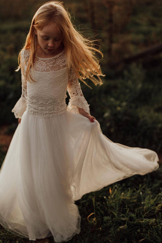First Holy Communion Attire - Tea Princess Savana Tween Dress - Girl Dresses For Hire