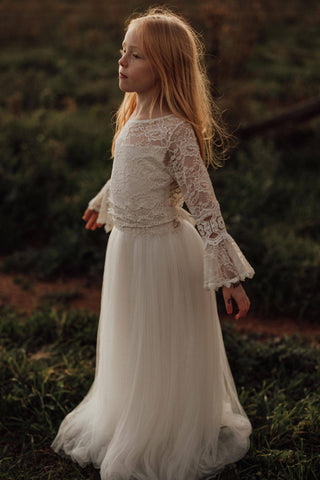 Romantic Lace Bodice Dress - Tea Princess Savana Tween Dress - Girl Dresses For Hire