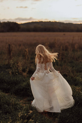 Separate Guipure Lace Belt Dress - Tea Princess Savana Tween Dress - Girl Dresses For Hire