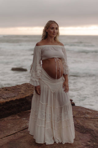 The Boho Shed Boho Soul Two Piece Set - Maternity Photoshoot Dress