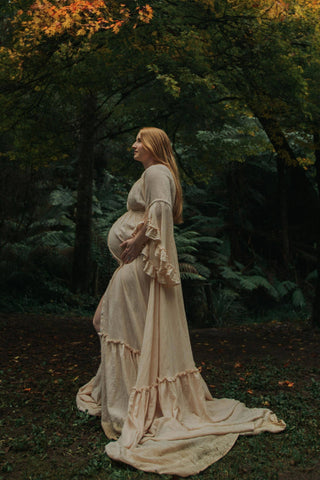 Linen Gauze Gown Australia: Maternity Dress Hire - We Are Reclamation Dreams Like These Gown
