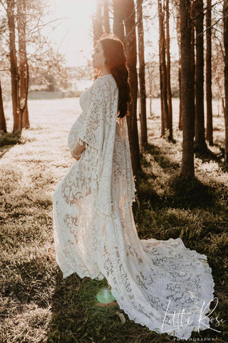 All Sizes Inclusive - Maternity Dress Hire - We Are Reclamation Magic Maker Gown - Ivory - Reclamation Gown Rental Australia