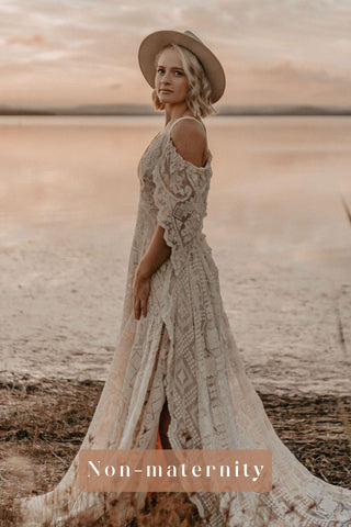 Maternity Wedding Gown for Rent - Maternity Dress Hire - We Are Reclamation There Is Only This Moment Gown - Reclamation Gowns Rental Australia