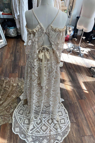 Handmade Maternity Lace Dress - XS-XL Size Hire - Maternity Dress Hire - We Are Reclamation There Is Only This Moment Gown - Reclamation Gowns Rental Australia