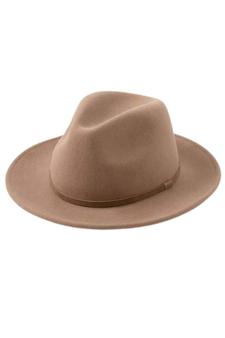 Will and Bear William Oak Hat - Maternity Dress Hire - Handmade Hats Made of soft Australian wool - Wide Brim Brown Fedora - Natural Leather Band - Classic Fedora Crown - Hat Rental Australia