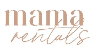 Mama Rentals logo - dress hire for photoshoots, baby showers and weddings