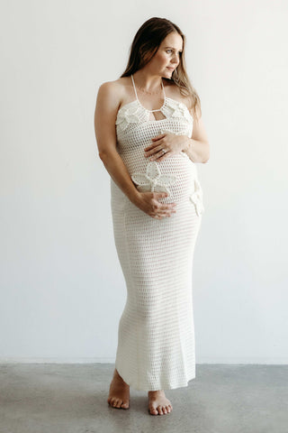 Crochet maternity photoshoot dress hire