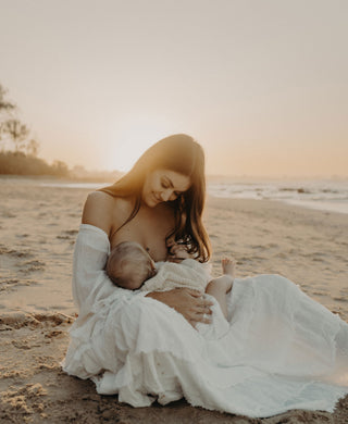 The Boho Shed Wild Heart Two Piece Dress: Long Sleeve Maternity Dress Hire - Breastfeeding Friendly Dress Hire