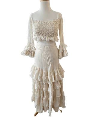 The Boho Shed Wild Heart Two Piece Dress: Maternity Dress Hire - Bohemian Outfit for Photoshoots